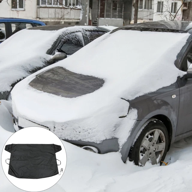 Parabrezza neve parabrezza ghiaccio nero tessuto Oxford
