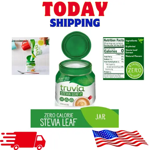 Truvia Original Calorie-Free Sweetener from the Stevia Leaf Spoonable 9.8 oz Jar