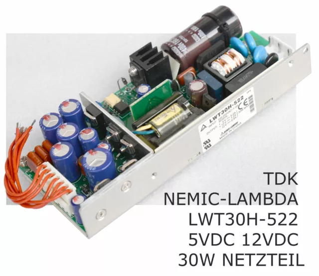 Tdk Nemic-Lambda Lwt30H-522 5Vdc 12Vdc 30W Netzteil 85-265V Input N333