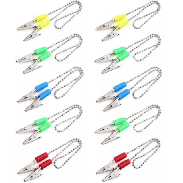 5/10pcs Dental Lab Instrument Bib Clips Flexible Ball Chain Napkin Holder 50.5cm