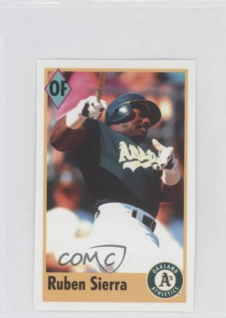 1995 Fleer/Panini Album Stickers Centered Number Ruben Sierra #87