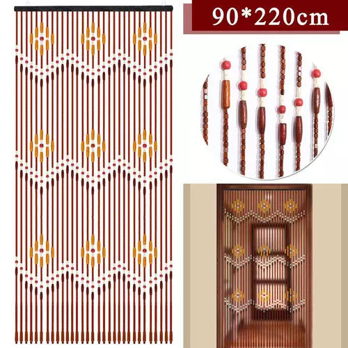 Wooden Bead Curtain 27th Wooden Blind Fly Screen String Curtains Valance Divider