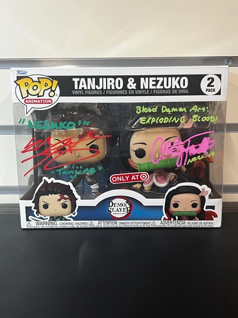 Funko POP!Anime: Demon Slayer - Tanjiro & Nezuko (2pk) SIGNED w/ COA!