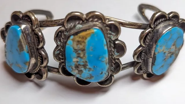 Vintage Turchese Polsino Bracciale Sud-Ovest Estate