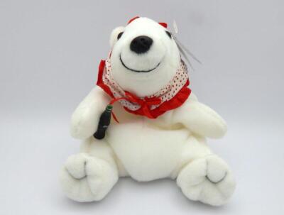 coca cola polar bear plush 1998