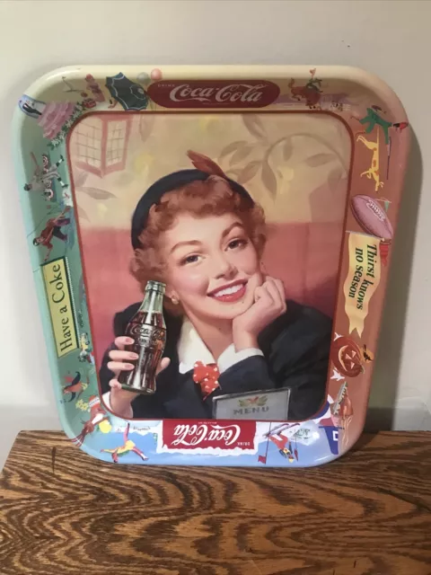 Vintage Original Coca Cola Serving Tray Made In Canada