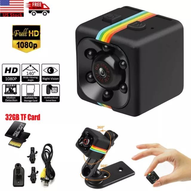 SQ11 Cop Nanny Camera Wireless Motion HD 1080P Mini Car Dash Home Cam Recorder