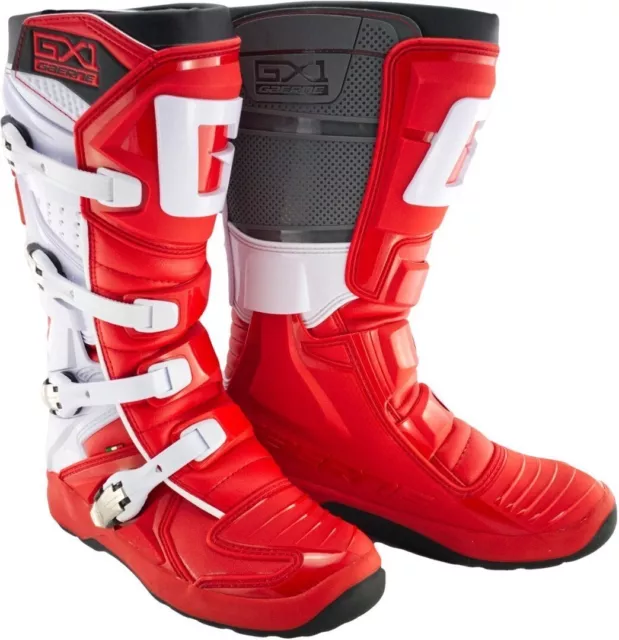 Stivali Boots Moto Cross Enduro Snodo Gaerne Gx1 Evo Red White Rosso Tg 43