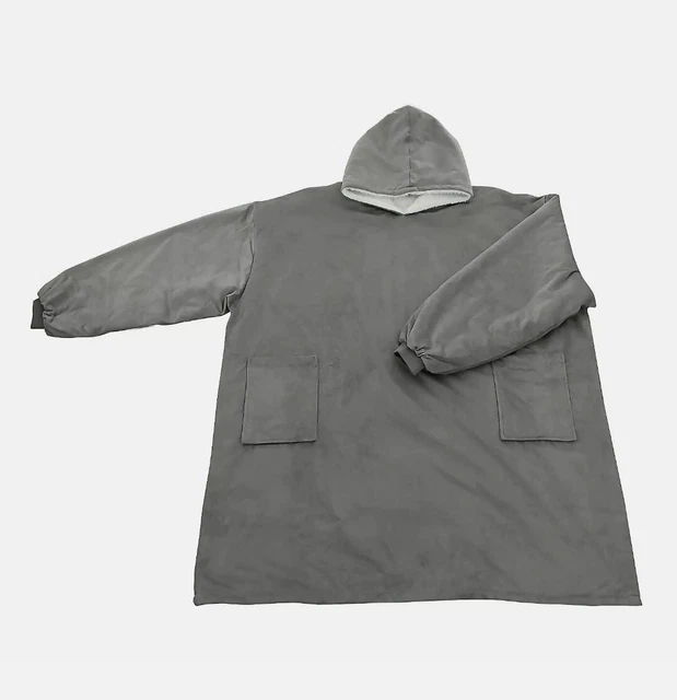 GREY COZEE HOME The Cozee Snugsie Oversize Hoody Blanket Hoodie Top - 7-8  years £19.99 - PicClick UK