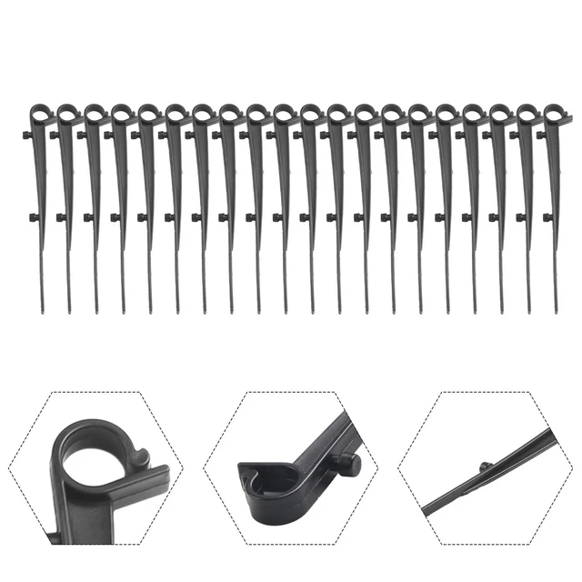 Gardez vos gouttières propres avec pack de 20 clips de brosse universels (noir)