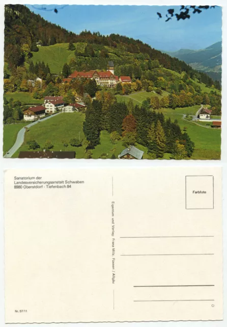 14349 - Oberstdorf - Tiefenbach - sanatorium of the LVA Swabia - old postcard