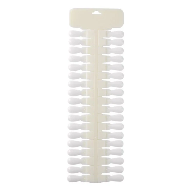 36pcs Removable False Nail Tips Color Card Nail Display Board (Skin Color) FS2#