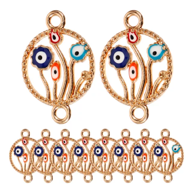 10pcs böse Augenanhänger böse Eye Charm Schmuck Zauber Neuheit Evil Eye