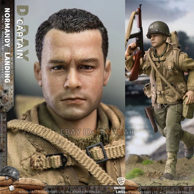 Craazy Figure Rangers CRAZY FIGURE LW011 U.S. Rangers On D-Day Captain 1/12 Action Figure ...
