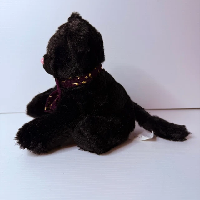 WAITROSE/JOHN LEWIS BLACK Cat Halloween Soft Toy Wearing Purple Scarf NEW £9.99 PicClick UK