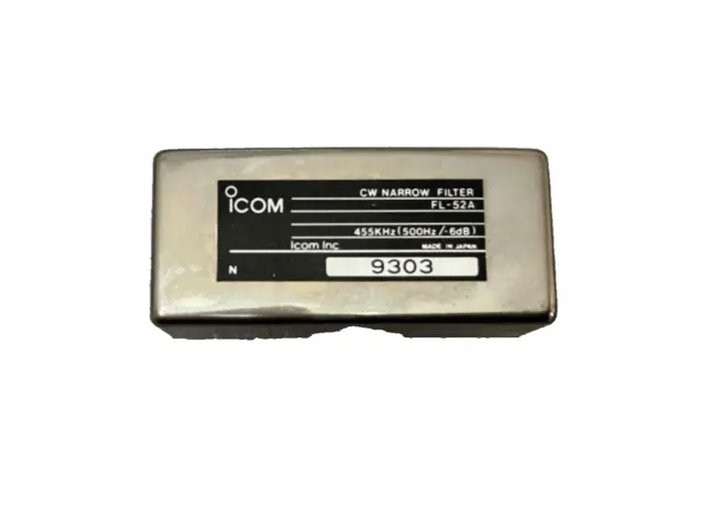 Icom FL-52A CW Crystal Filter ZF: 455 kHz, BW:  500 Hz Icom R-71, IC-745 IC-765