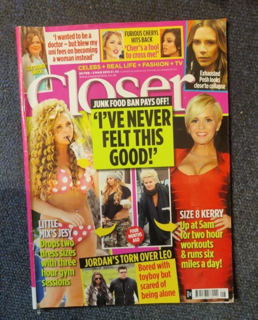 Closer Magazine  2012 Little Mix, Victoria Beckham, Kerry Katana, Cheryl Cole