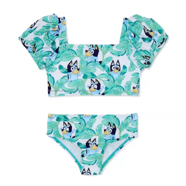DISNEY BLUEY BINGO Swimsuit Toddler Girls One 1 Piece Swim Size 12M UPF ...