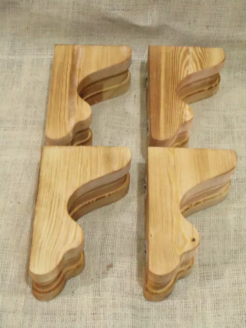 4 soportes para ménicas de madera 8"" X 2 7/8"" x 5"" soporte para estante porche 4 soportes para ménicas de madera 8"" X 2 7/8"" x 5"" soporte para estante porche