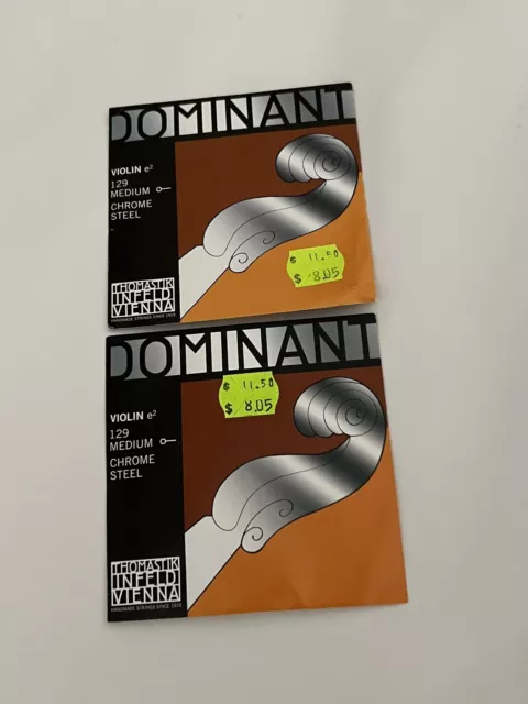 Thomastik Dominant 129 Medium Violin e2  String  Pack Of 2