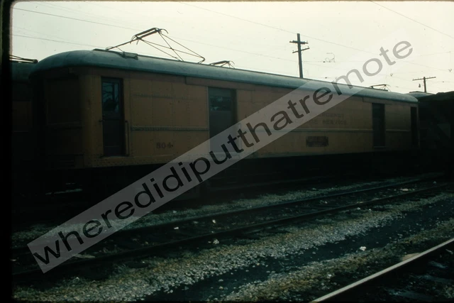 Orig. Slide Chicago S. Shore & S. Bend CSS 304 Express Car Michigan City 7-1973