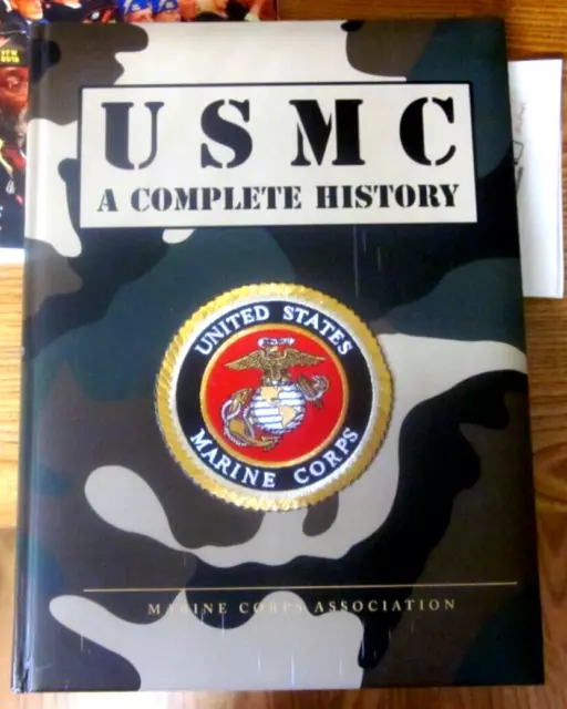 USMC A Complete History United States Marine Corps Hardcover. Never Read. MINT