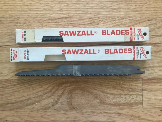 (20-pk) 48-00-1036 Milwaukee Sawzall Blades  9"  6-TPI Reciprocating NEW