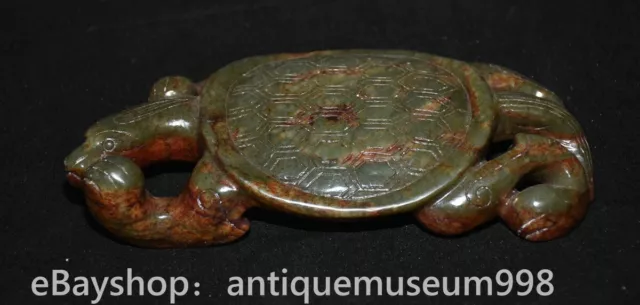 7.4 "statue chanceuse de tortue sculptée dans l'ancienne Huatian Yue de Chine