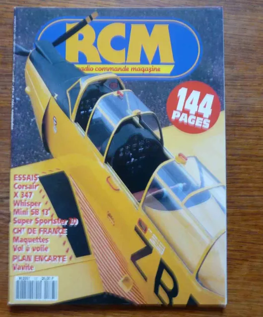 Aéromodelisme R C M RADIO COMMANDE MAGAZINE n°137 Plan encarté VAVITE