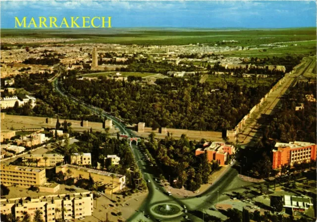 CPM Marrakech- Vue aerienne MAROC (880587)