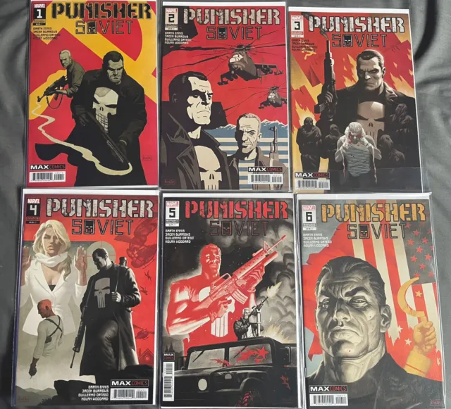 Punisher Soviet #1-6 Garth Ennis (creator of The Boys) Marvel MAX Complete Set