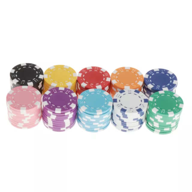 300 Pcs Plastique Poker Chips Bingo Jeux de Société Marqueurs Jetons  Enfants Comptage Jouet Famille Club Party Fournitures Couleur Mixte