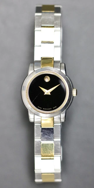 Orologio Da Donna Svizzero Quadrante Nero Bicolore Acciaio Inox 81 E4 1846 2