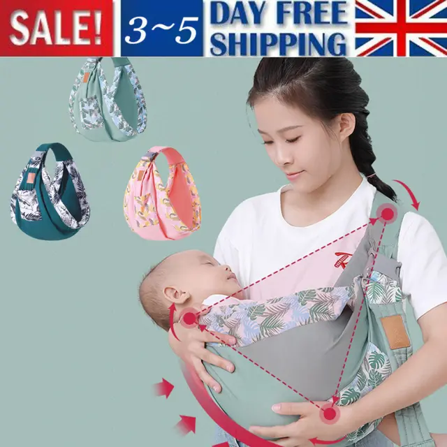 Baby Carrier Sling Wrap Front Holding Type Simple Carrying Artifact Ergonomic UK