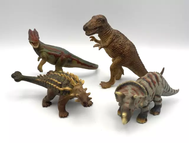 Schleich D-73527 Dinosaur Animal T-Rex Triceratops Dilophosaurus Vintage Lot 4