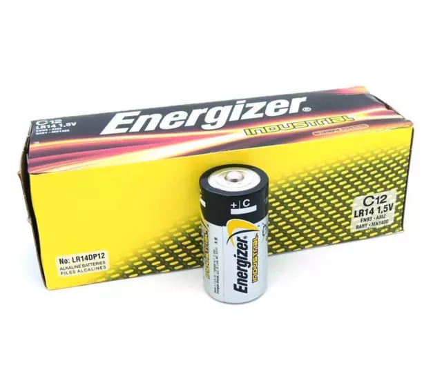 24 x Energizer Industrial Baby C Alkaline Batterie MN1400 LR14 1,5 V