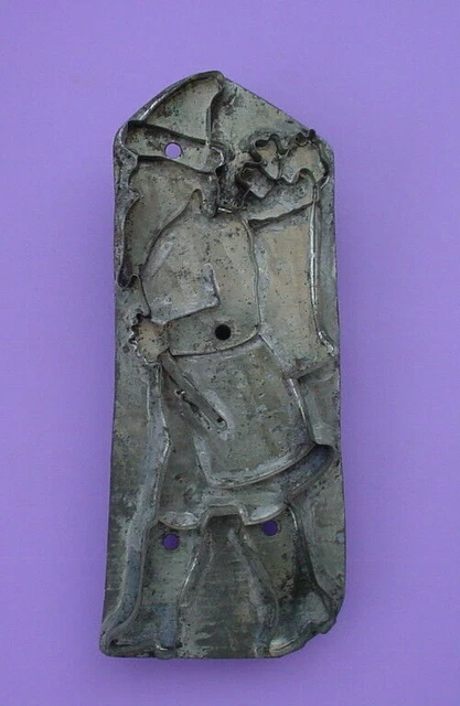 Large Antique Tinsmith Santa Claus Belsnickle Cookie Cutter 10.5" German