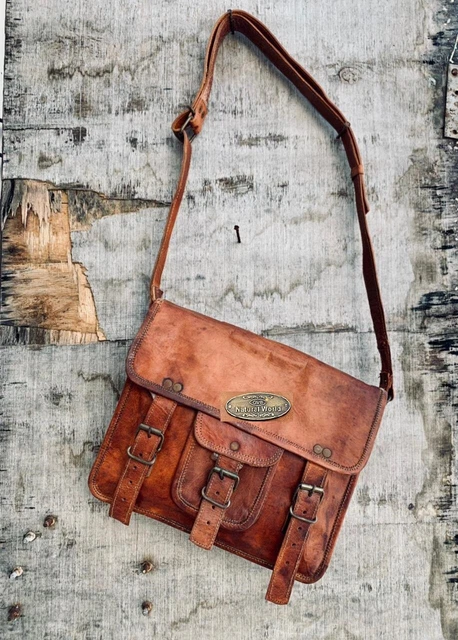 Femmes Cuir Vintage 1 Poche Messager Porte-Monnaie Fourre-Tout Sac à Main Neuf 3