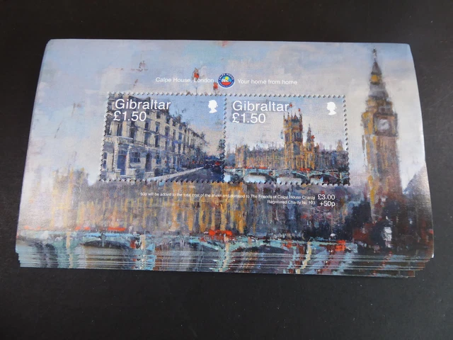 2018 Gibraltar; 100 Blocks Calpe Haus, postfrisch/MNH, Bl. 136, ME 800,-