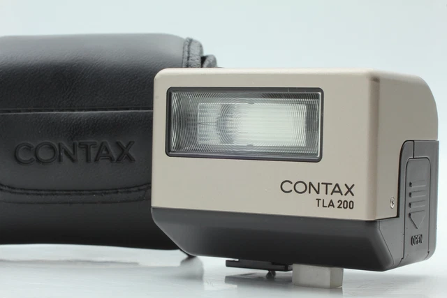 [MINT in Case ] Contax TLA200 Silver Shoe Mount Flash For G1 G2 From Japan