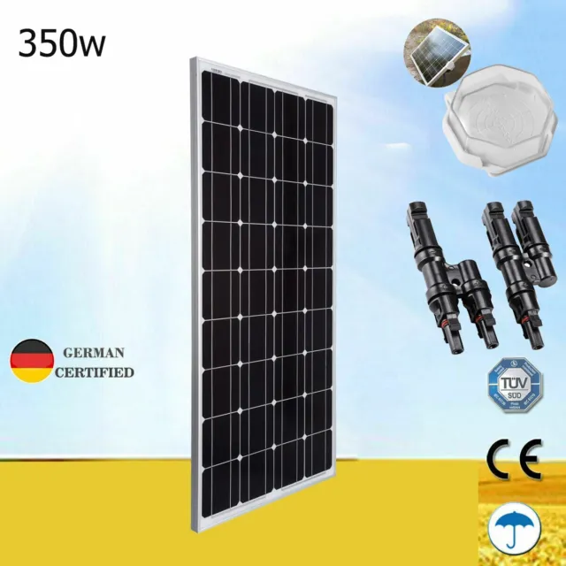 350W Solar Panel 12V 350 Watt Mono Caravan Camping Power Charging Battery