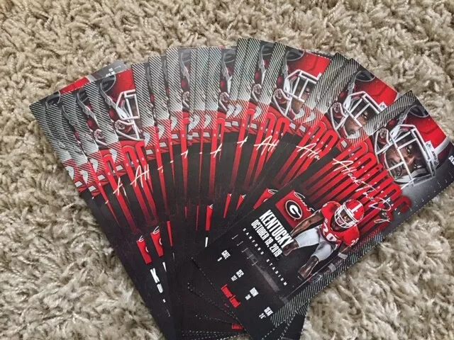 UGA Georgia Bulldogs vs. Kentucky Wildcats Ticket Stub from 10/19/19