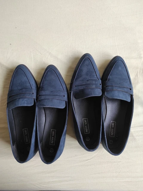 Mocassin Bleu Marine Merry Scott - Pointure 37, Cuir, Occasion Très Bon état, Pour Femme