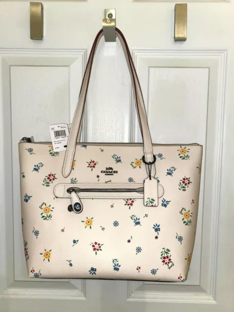 Coach flower sales print purse