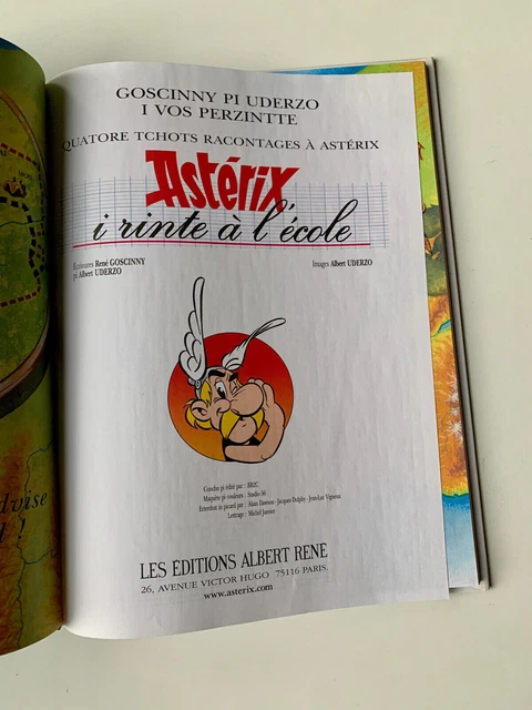 BD I RINTE à l'école / Astérix et la rentrée gauloise (version Picard ...