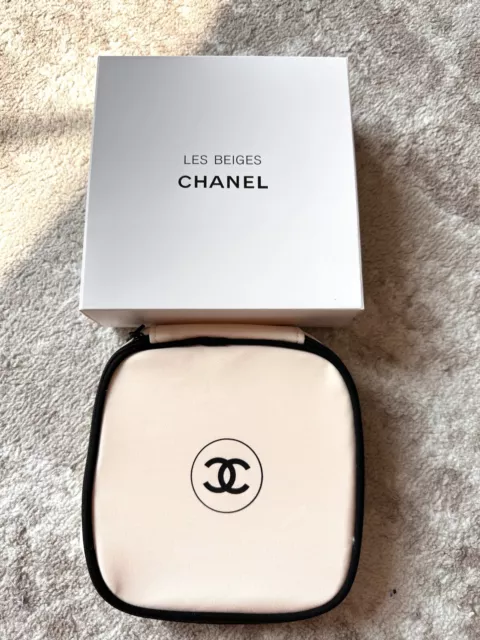 NEW AUTHENTIC CHANEL Cosmetic Makeup Bag Case Storage Bag Travel