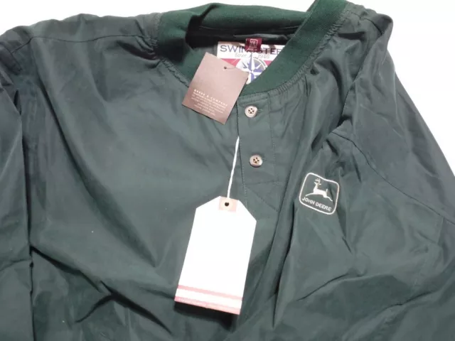 New Vintage Authentic JOHN DEERE Men's Micro-Fiber Pullover  Windbreaker - XXL