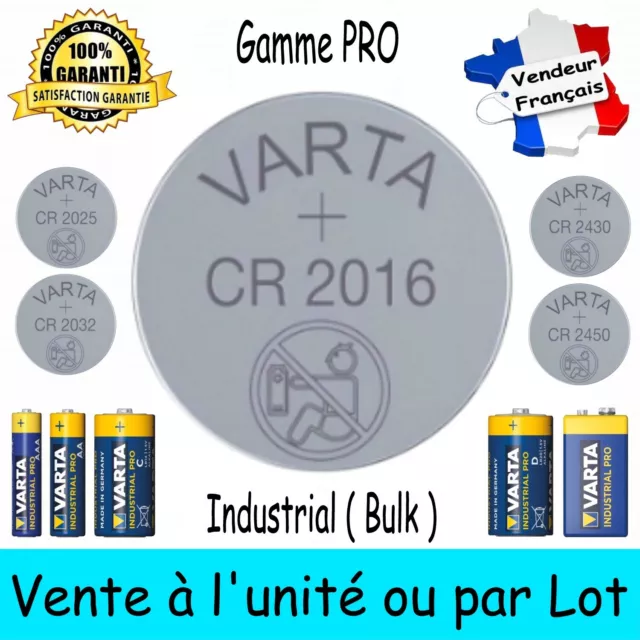 Piles Industrial VARTA CR2016 CR2025 CR2032 CR2430 2450 LR03 LR6 LR14 LR20 6LR61