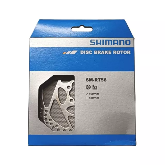 Shimano Disc Brake Rotor - SM-RT56 - 160mm - 6-Bolt - Resin Pad - Deore