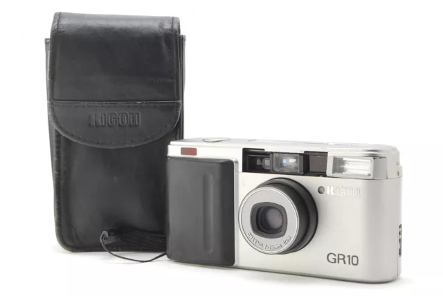 All Works [Exc+5 w/Case] Ricoh GR10 Silver Point& Shoot Film Camera From Japan